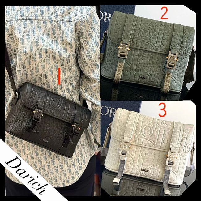 すぐ届ディオール Hit the Road フラップ付きメッセンジャーバッグ 1ESPO333LLG_H00N
