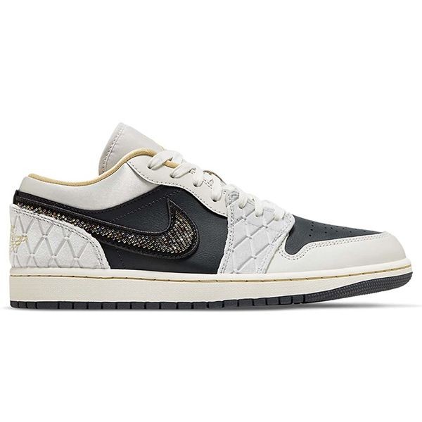 残り僅かナイキ ジョーダン1 Low Beaded Swoosh 偽物★海外限定 bs250115