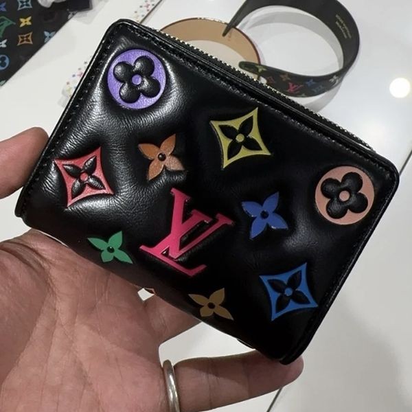 ルイヴィトン LV × TM ポルトフォイユ・ルー コピー M13829 村上隆