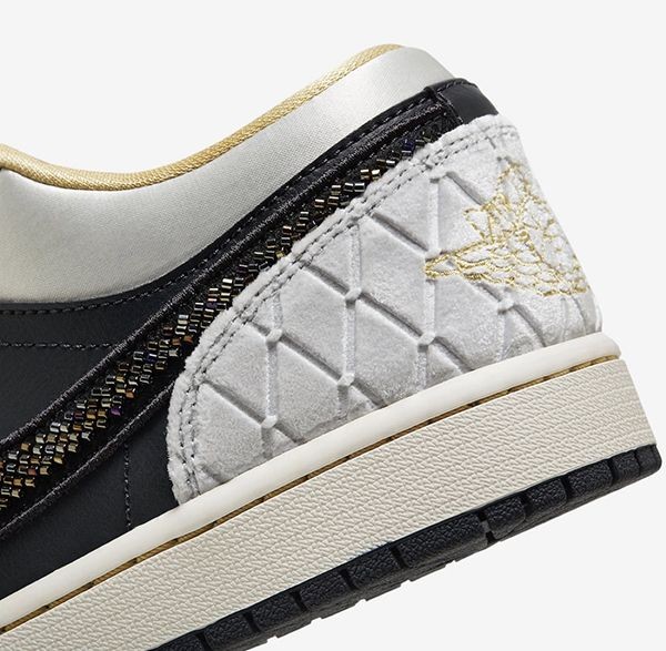 残り僅かナイキ ジョーダン1 Low Beaded Swoosh 偽物★海外限定 bs250115