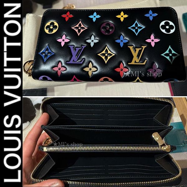 ルイヴィトン LV × TM 村上隆 コピー ジッピー・ウォレット 長財布 M14096