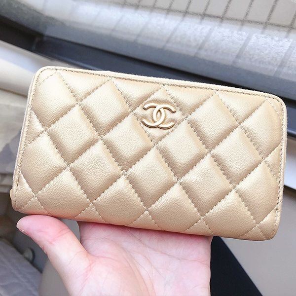シャネル ジップ ウォレット 偽物 財布 マトラッセ☆AP0098
