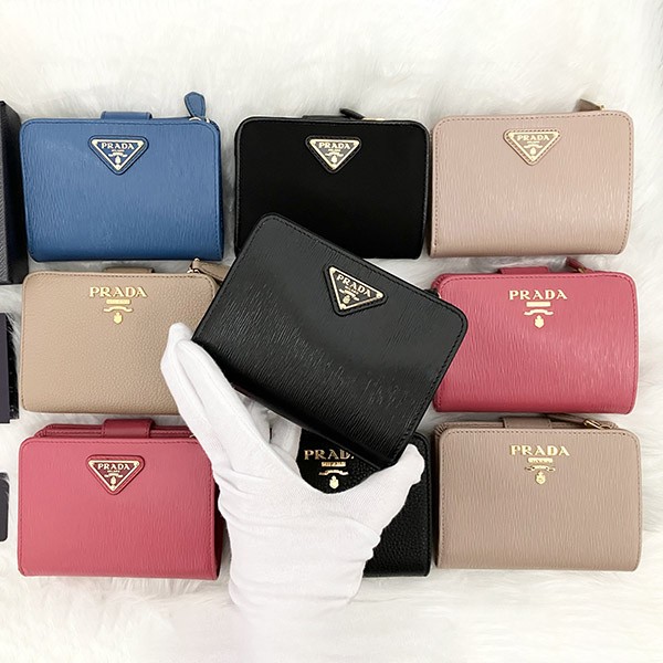プラダ Zip Compact Wallet ジップコンパクト財布 偽物♪