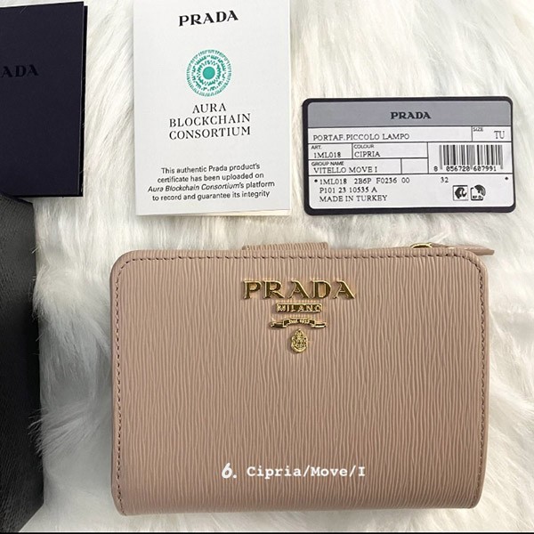 プラダ Zip Compact Wallet ジップコンパクト財布 偽物♪