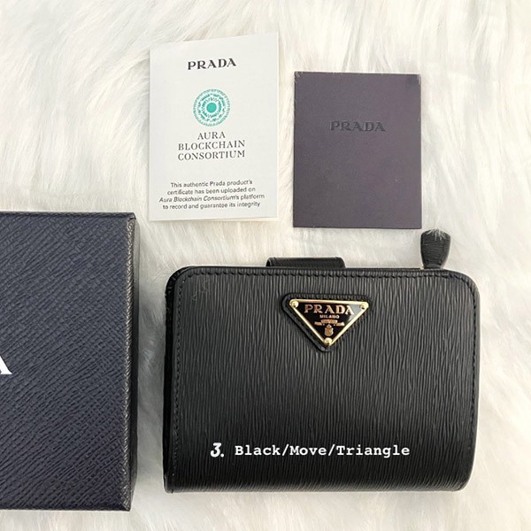 プラダ Zip Compact Wallet ジップコンパクト財布 偽物♪