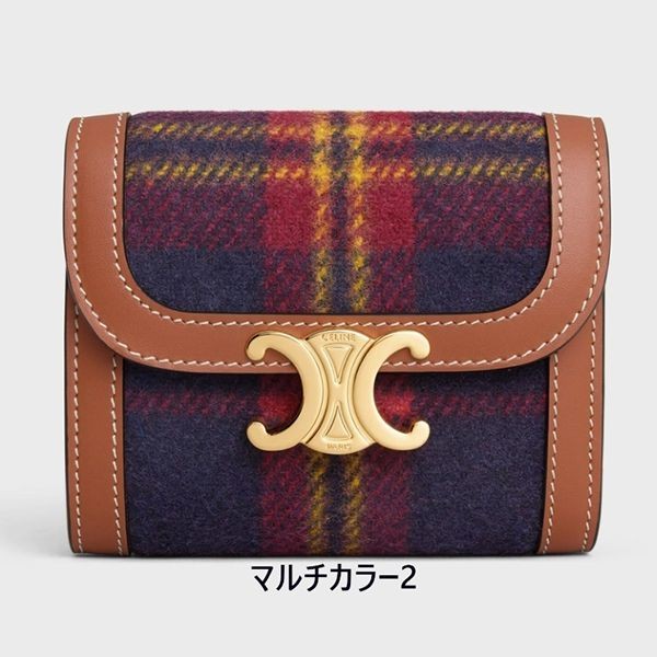 芸能人愛用【セリーヌ】スモール 偽物 フラップウォレットトリオンフ 10D782GH9.02GJ