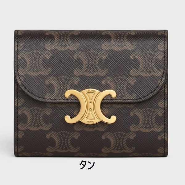 芸能人愛用【セリーヌ】スモール 偽物 フラップウォレットトリオンフ 10D782GH9.02GJ