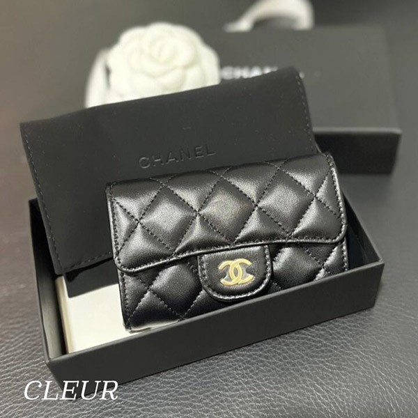 争奪戦☆【上品/ユニセックス☆】シャネル カードケース コピー ホルダー キャビア AP0214