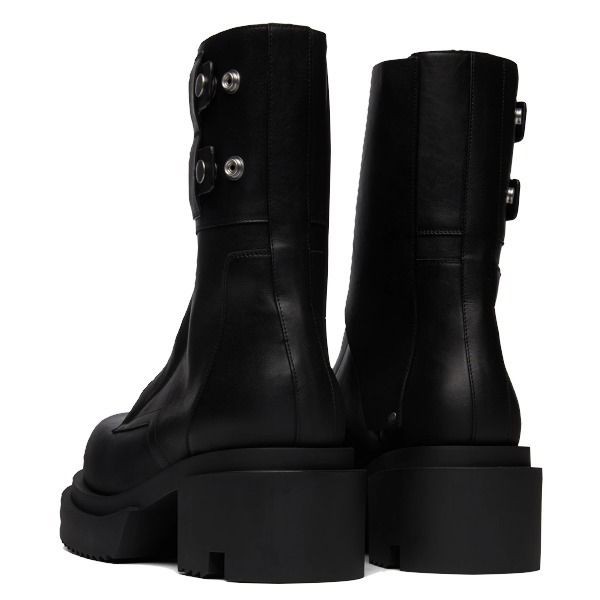 累積売上総額第１位！リックオウエンス コピー Field Bogun Boots アンクルレザーブーツ ブラックrc02151
