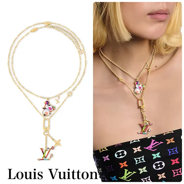 速達発送ルイヴィトン ネックレス コピー LV × TM / スーパーフラット M02499
