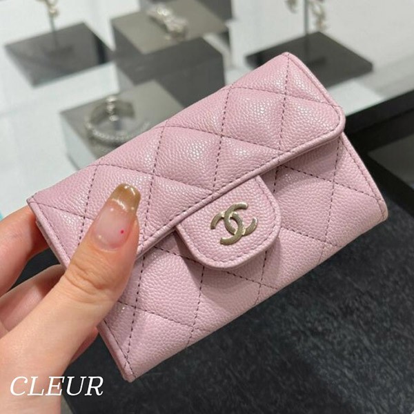 争奪戦☆【上品/ユニセックス☆】シャネル カードケース コピー ホルダー キャビア AP0214