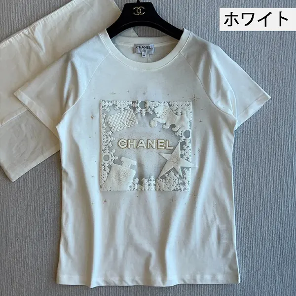 シャネル ロゴTシャツ スーパーコピー 半袖 w25031303