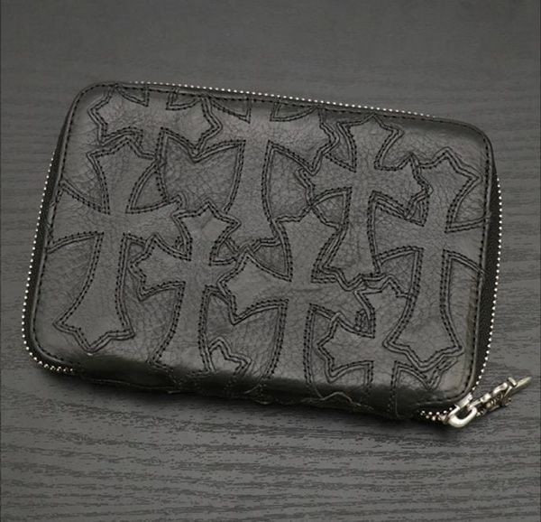 欲しい♡超限定♪クロムハーツ BANK ROBBER バンクローバー ラウンドジップウォレット 偽物 セメタリークロスパッチ ch25332