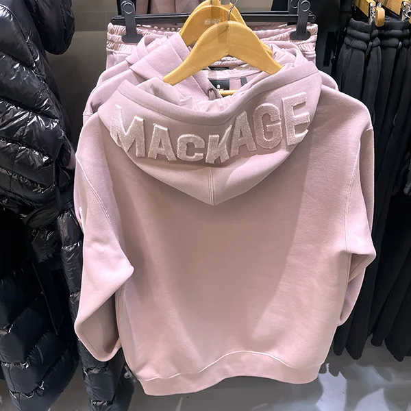 セレブ愛用中大人気 マッカージュ 偽物 Krys-R Hoodie パーカー ベルベットロゴ入り 6色 mk65525