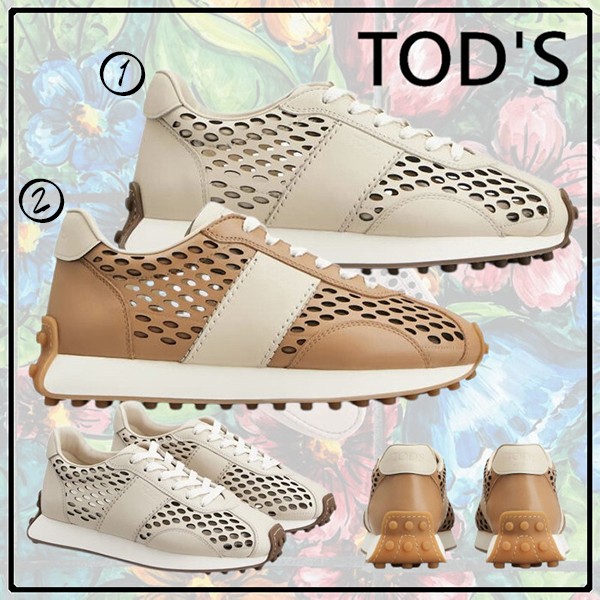 トッズ◆T ヴィンテージ レザー スニーカー 偽物 XXW26L0JD30JUSYY15