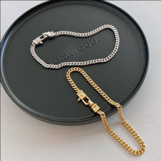 トムウッド 偽物 ブレスレット Curb Bracelet M 2色 25031501
