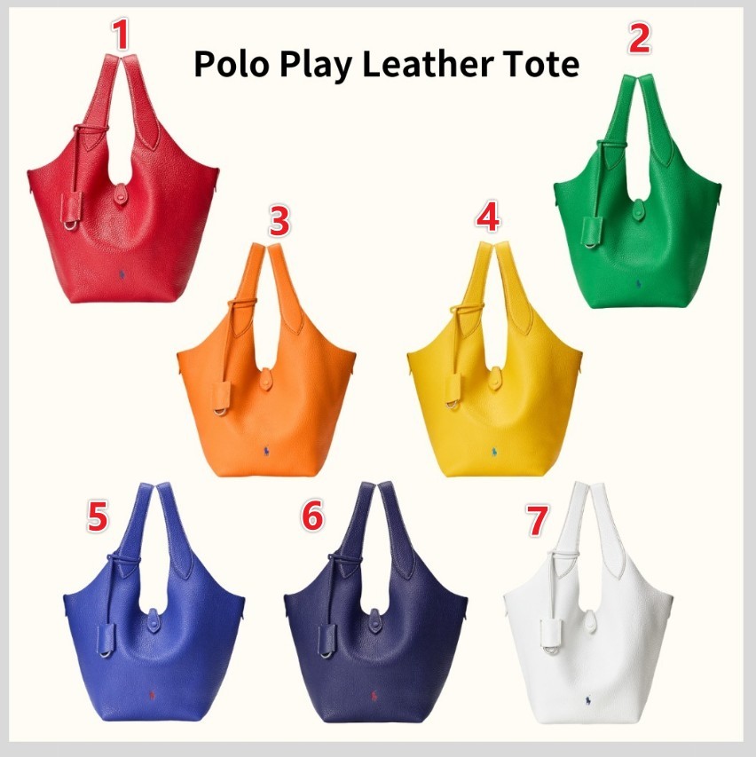 大人気【ラルフローレン スーパーコピー】Polo Play Leather トートバッグ 7色 25032903