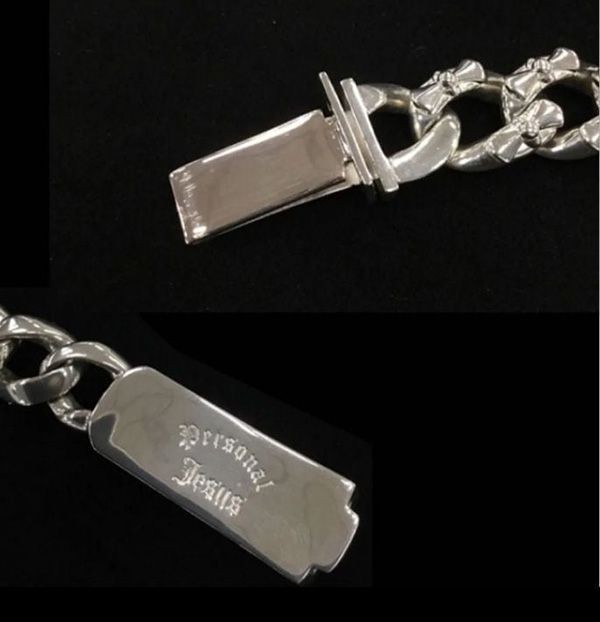 人気アイコン！即発送氷室京介愛用☆クロムハーツ PJウッド シルバーチェーン クロスブレスレット 偽物 ch253325