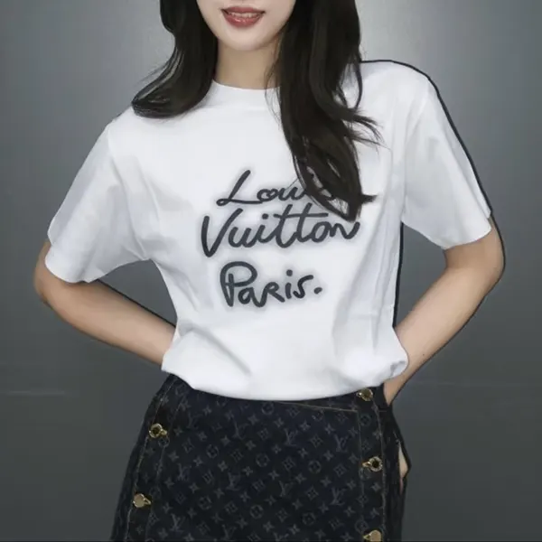 ルイヴィトン グローシグネチャー Tシャツ コピー 1AHK90