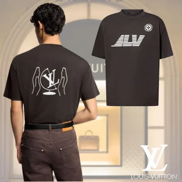 ☆超人気☆ルイヴィトン ウォッシュド プリンテッド Tシャツ 1AHCL9
