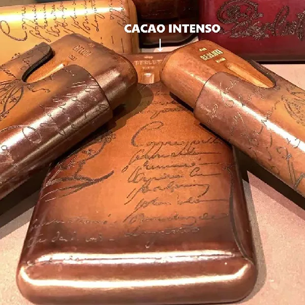 【ベルルッティ】ヴェネチアレザー スクリットレザー 4シガーケース CIGAR