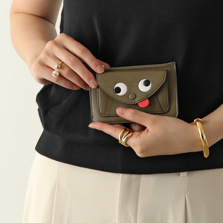 アニヤハインドマーチ 偽物 カードケース Envelope Zipped Card Case 6色 142755