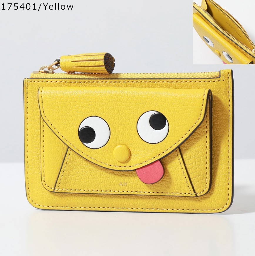 アニヤハインドマーチ 偽物 カードケース Envelope Zipped Card Case 6色 142755