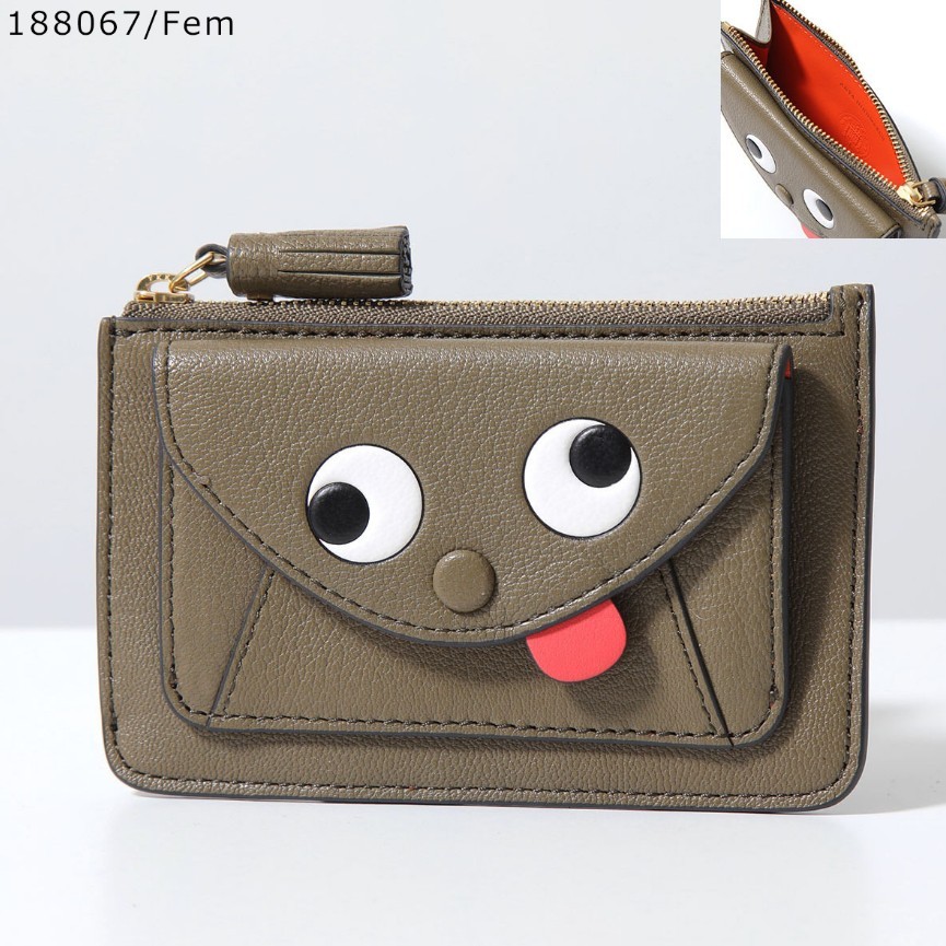 アニヤハインドマーチ 偽物 カードケース Envelope Zipped Card Case 6色 142755