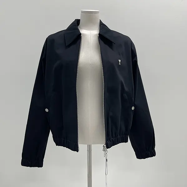☆安い☆アミ パリス ハートロゴ ジップジャケット N級品 Black HJK014CO0009001
