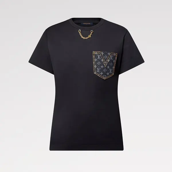特別価格！ルイヴィトン ポケットTシャツ コピー デニム 1AGT03