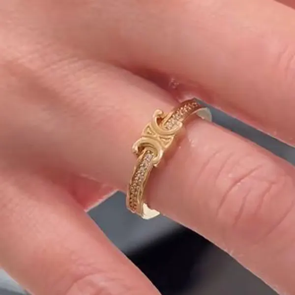 【希少商品★】セリーヌ コピー レディース リング 指輪 Gold 25051705