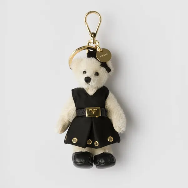プラダ コピー メタルリング付 Teddy バッグチャーム 1TO050_2EVI_F0009