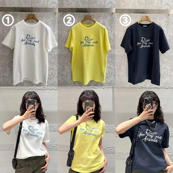 カジュアルコーデに相性抜群【ディオール コピー】ディオール AND HYLTON NELTシャツ 583J696A0849_C580