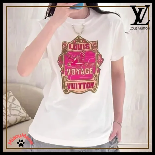 (セールで破格)【レトロプリントが可愛い♪】ルイヴィトン Tシャツ 激安 1AHIT