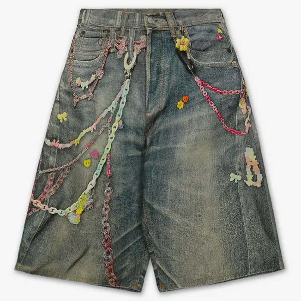 アクネ デニム ショーツ パンツ コピー ルーズフィット BE0179AUZ