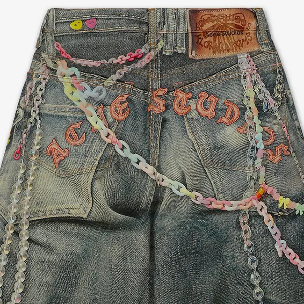 アクネ デニム ショーツ パンツ コピー ルーズフィット BE0179AUZ