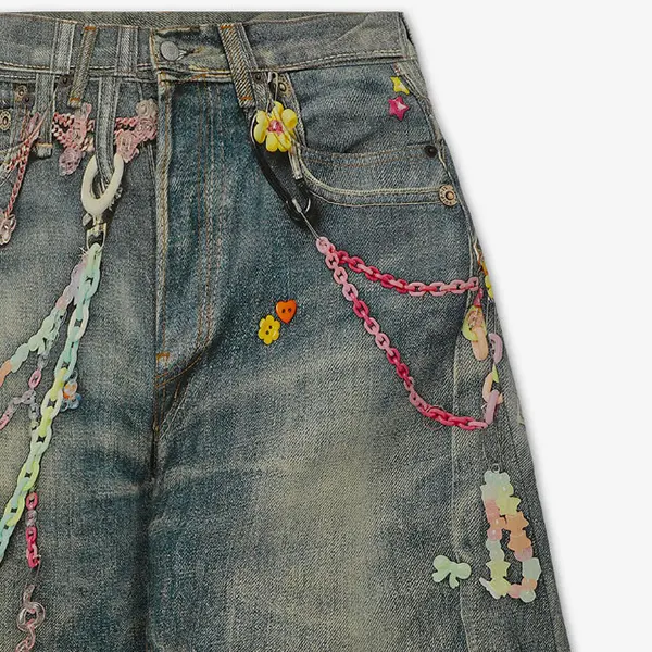 アクネ デニム ショーツ パンツ コピー ルーズフィット BE0179AUZ