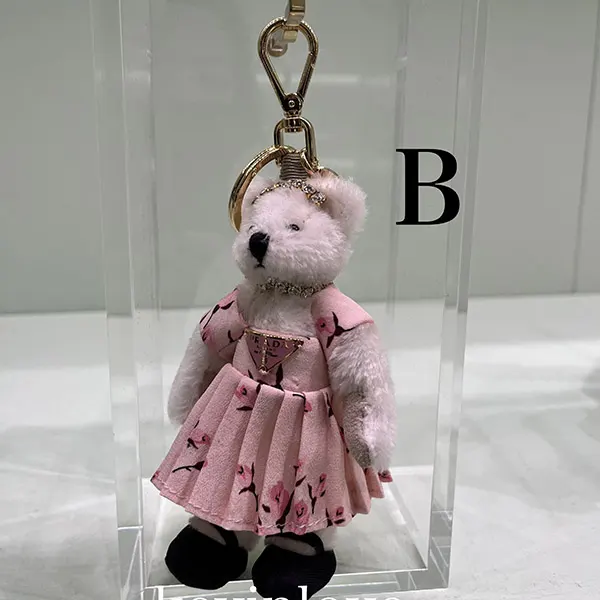 プラダ コピー メタルリング付 Teddy バッグチャーム 1TO050_2EVI_F0009