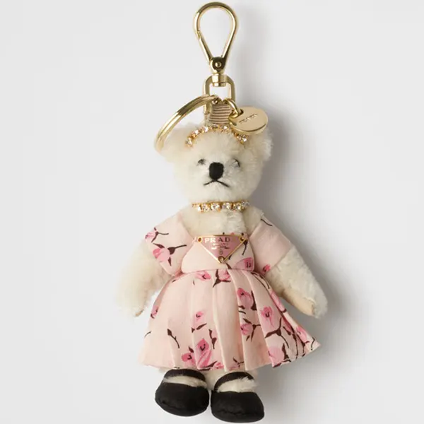 プラダ コピー メタルリング付 Teddy バッグチャーム 1TO050_2EVI_F0009