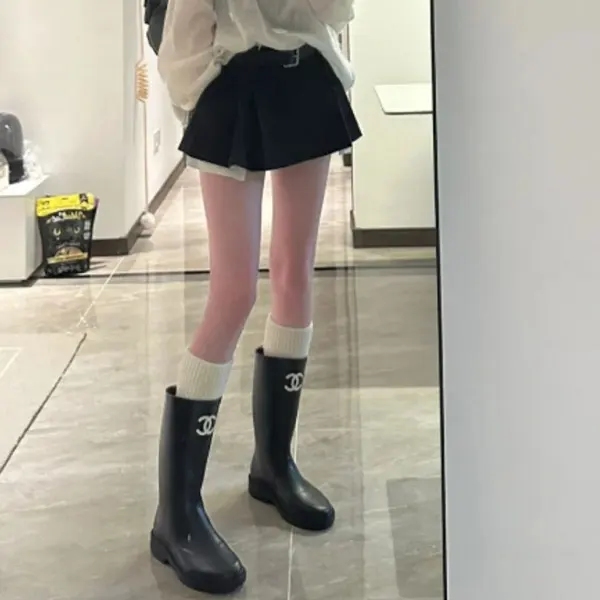 *アイコニックな美脚ブーツ*【シャネル】ロングブーツ 偽物 G39620 X56326 94305