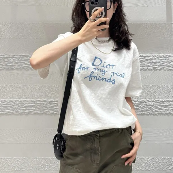カジュアルコーデに相性抜群【ディオール コピー】ディオール AND HYLTON NELTシャツ 583J696A0849_C580