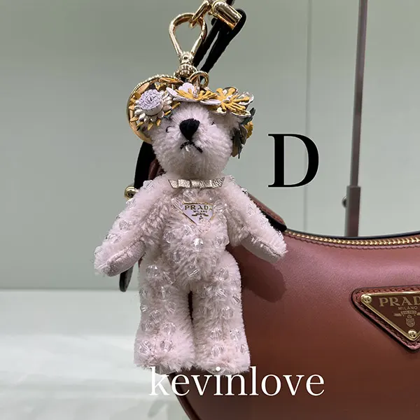プラダ コピー メタルリング付 Teddy バッグチャーム 1TO050_2EVI_F0009