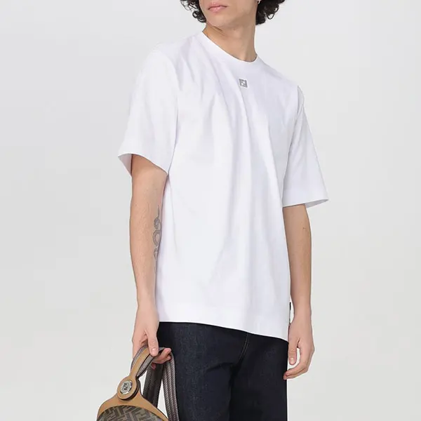 フェンディ FFロゴ コットン Tシャツ スーパーコピー FY0936ARYYF0QA0