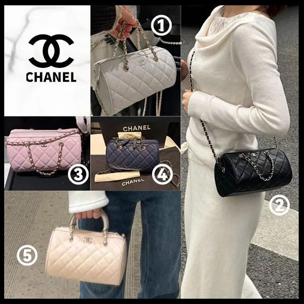 【シャネル】5色展開！丸いフォルムが可愛い★ミニボストンバッグ 偽物 AP4474 B10583 C3906