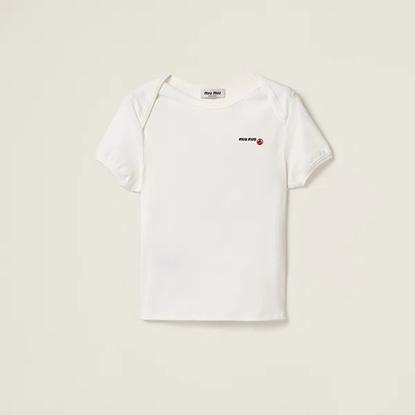 【ミュウミュウ】Petit Bateau ミュウミュウ スリムTシャツ 偽物 MJN563