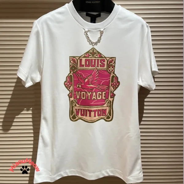 (セールで破格)【レトロプリントが可愛い♪】ルイヴィトン Tシャツ 激安 1AHIT