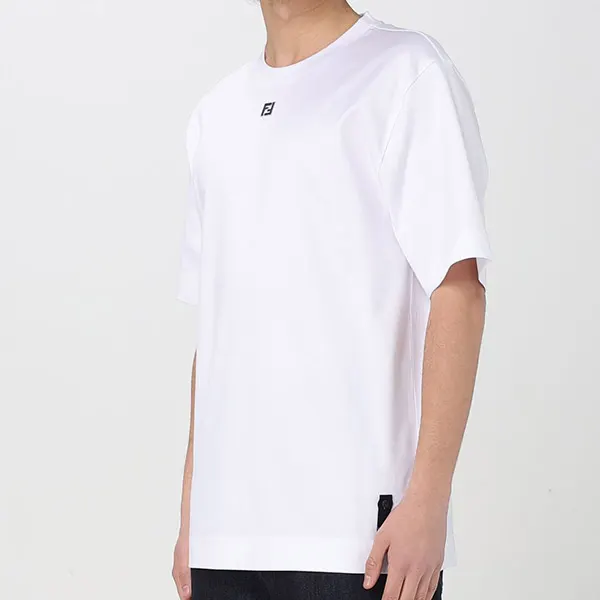 フェンディ FFロゴ コットン Tシャツ スーパーコピー FY0936ARYYF0QA0