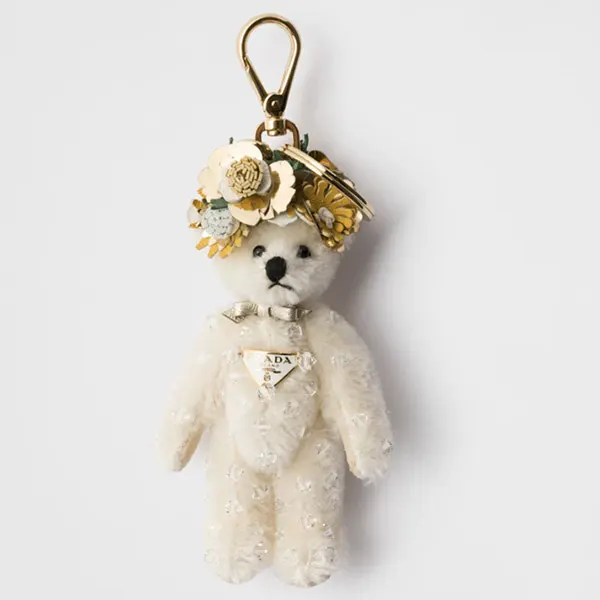 プラダ コピー メタルリング付 Teddy バッグチャーム 1TO050_2EVI_F0009