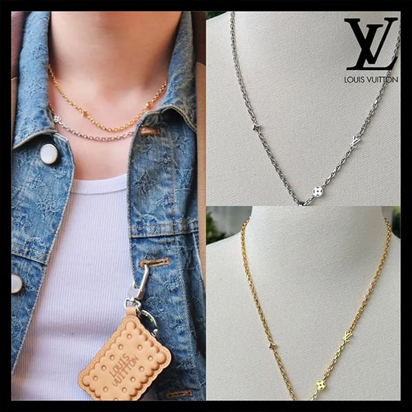 即納でお届け【ルイヴィトン】チェーン・LV ユアーズ 偽物 ネックレス シンプル M02740