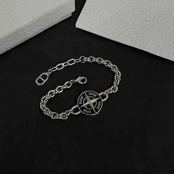 ディオール ストーンアイランド bracelet ブラス＆ブラックレジン B2438HOMMT